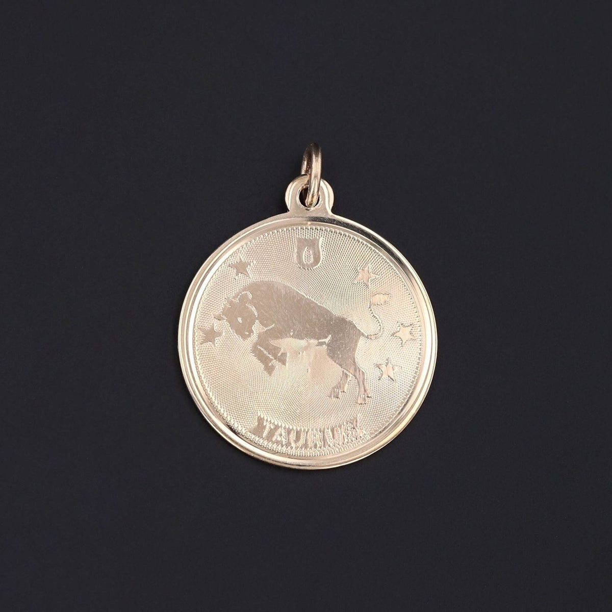 Vintage Taurus Pendant of 14k Gold - Trademark Antiques