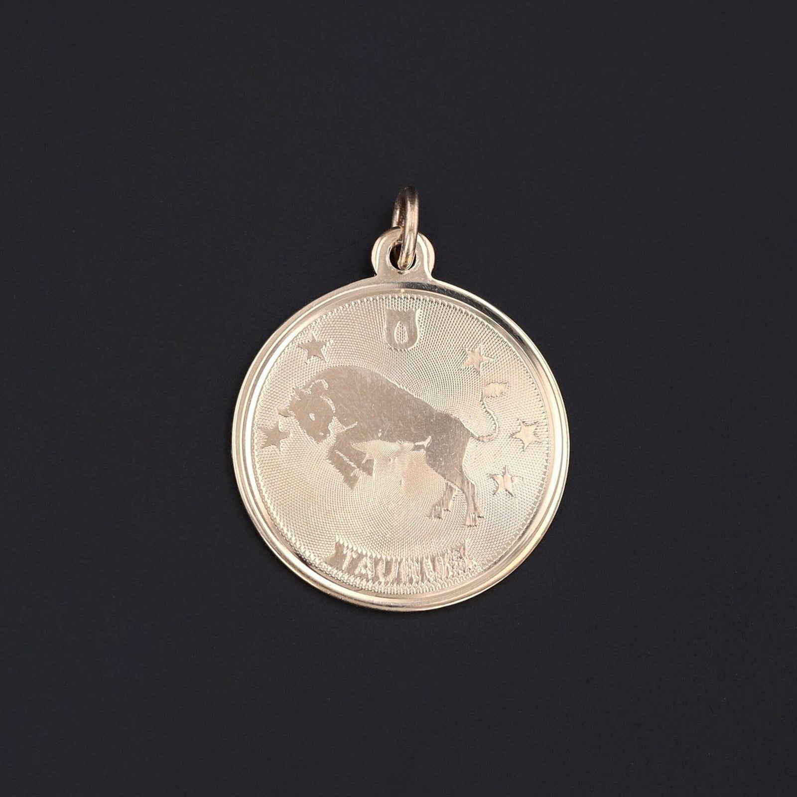 Vintage Taurus Pendant of 14k Gold - Trademark Antiques
