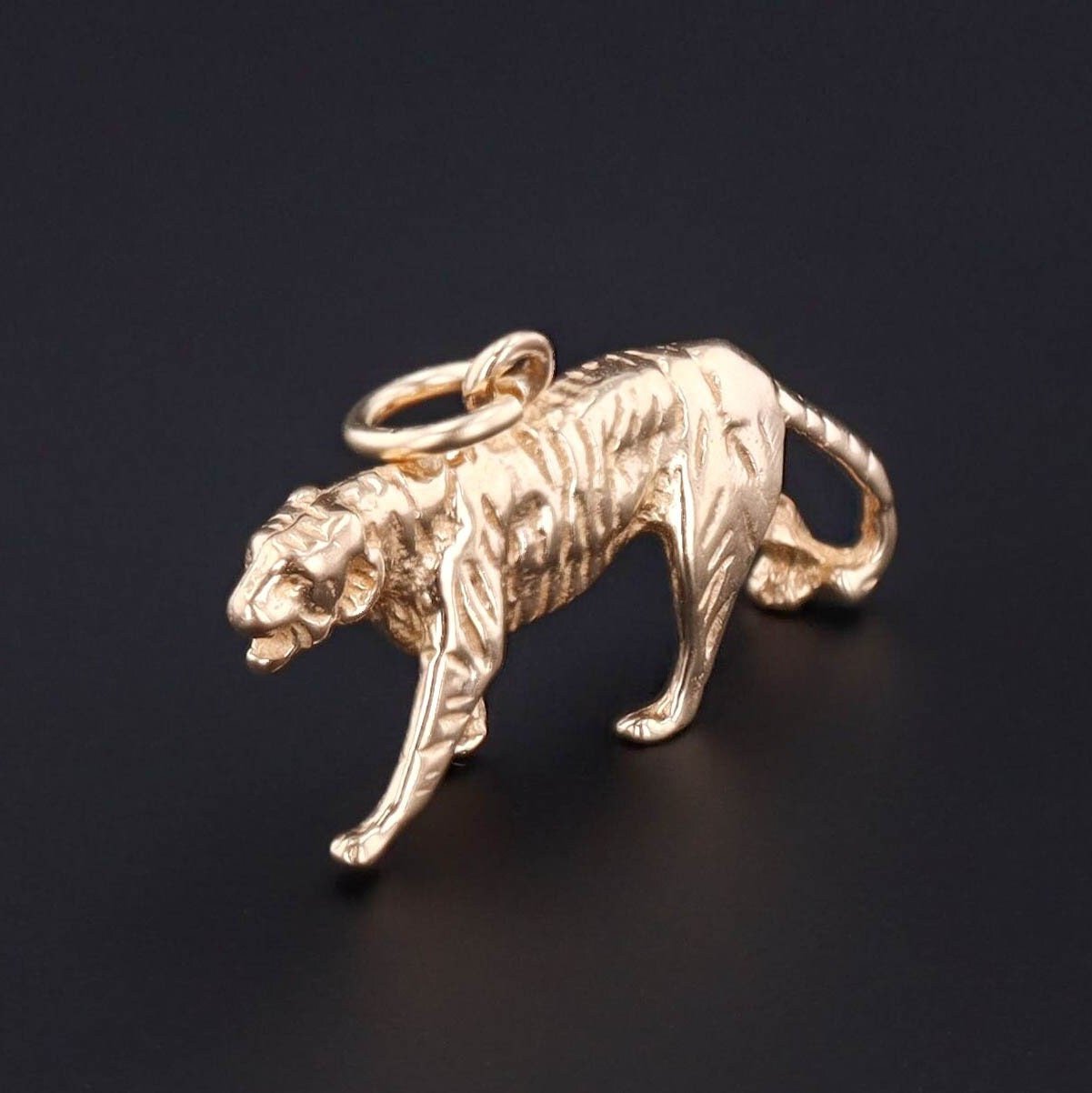 Vintage Tiger Charm | Tiger Charm - Trademark Antiques