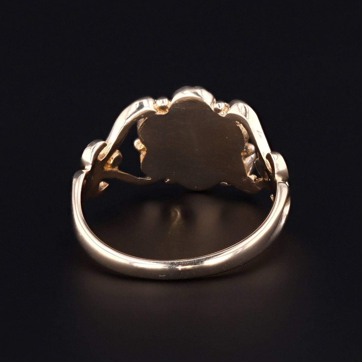 Vintage Turquoise &amp; Diamond Ring | 9ct Gold Ring - Trademark Antiques