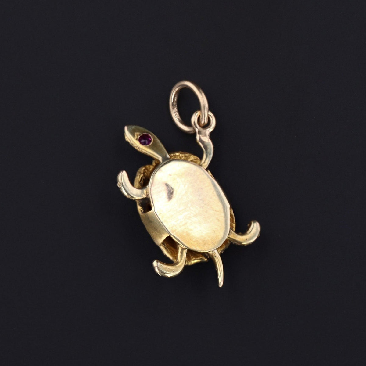 Vintage Turtle Charm | 14k Gold Charm - Trademark Antiques