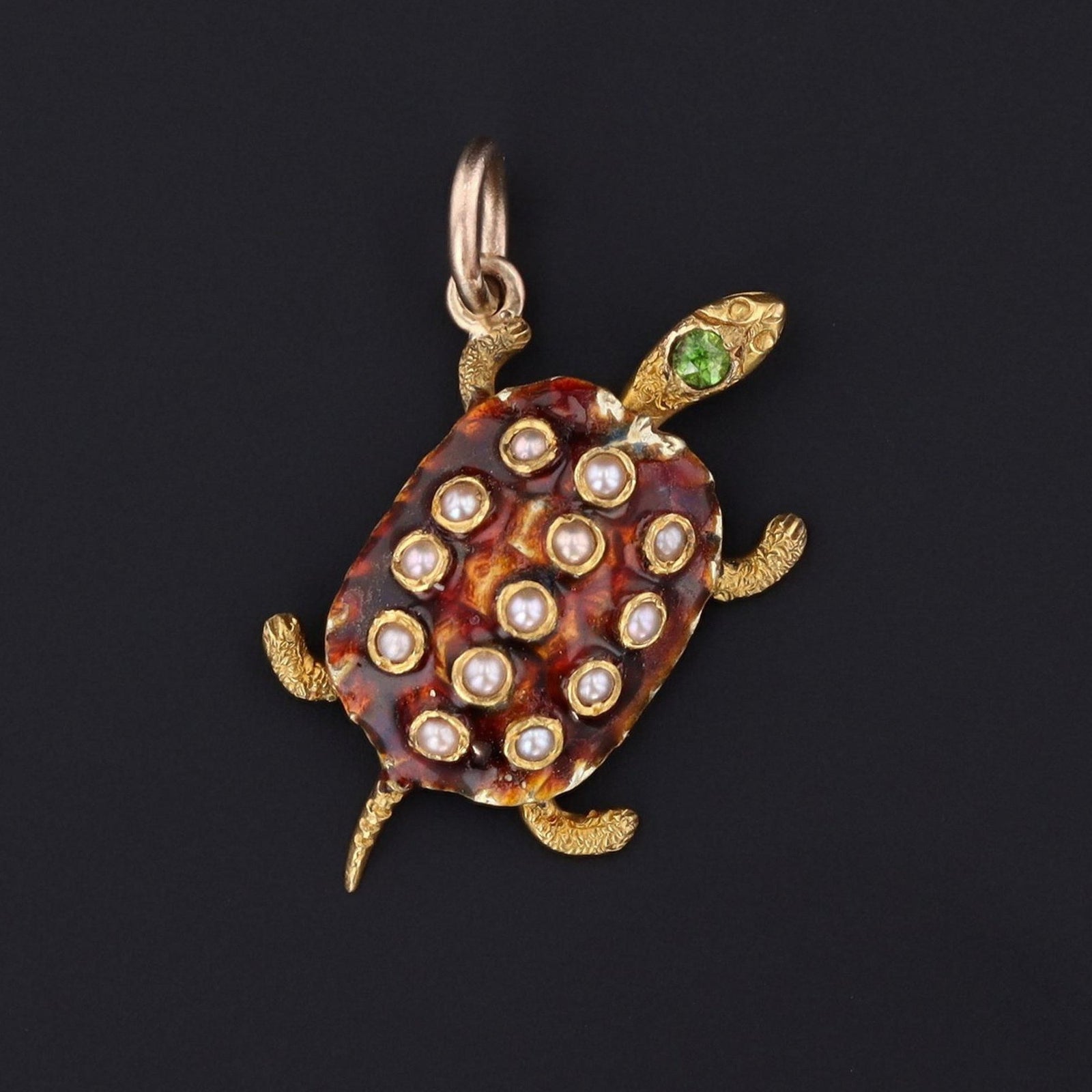 Vintage Turtle Charm | 14k Gold Charm - Trademark Antiques