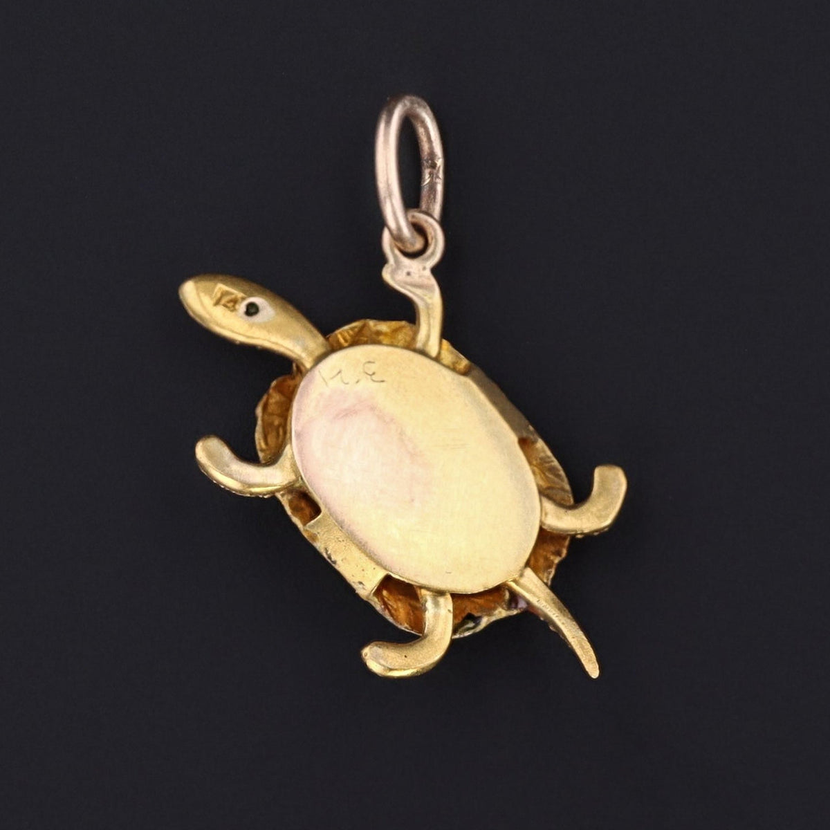 Vintage Turtle Charm | 14k Gold Charm - Trademark Antiques