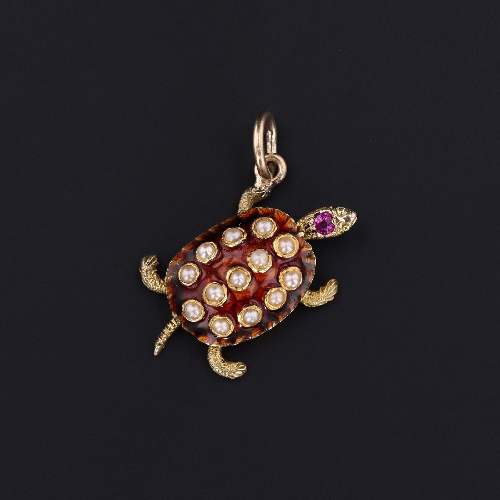 Vintage Turtle Charm | 14k Gold Charm - Trademark Antiques