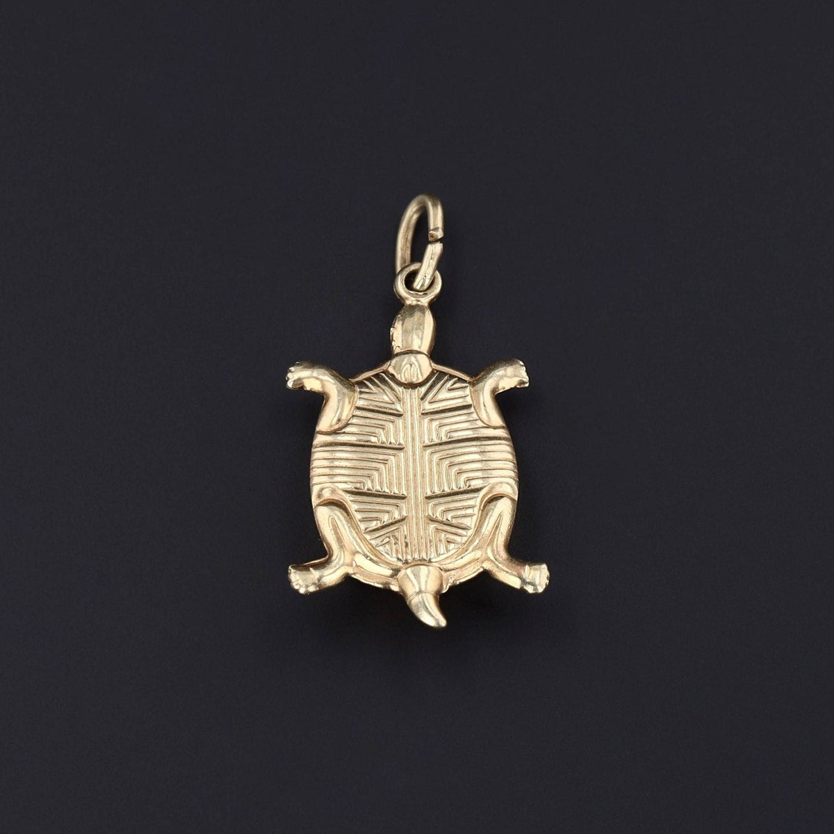 Vintage Turtle Charm of 14k Gold - Trademark Antiques