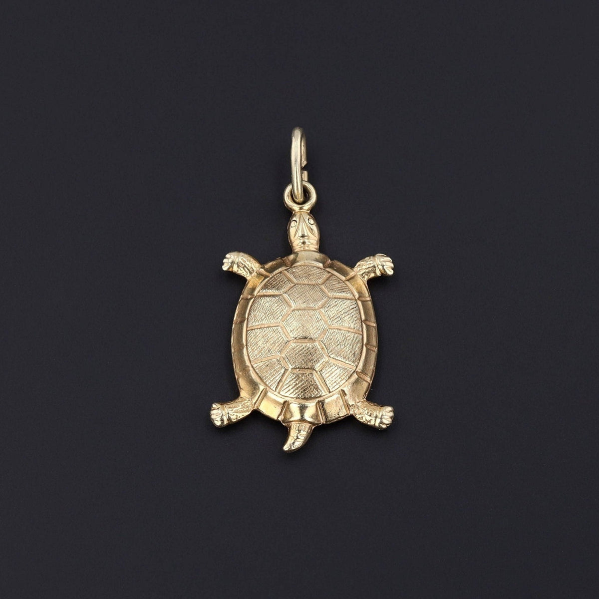 Vintage Turtle Charm of 14k Gold - Trademark Antiques