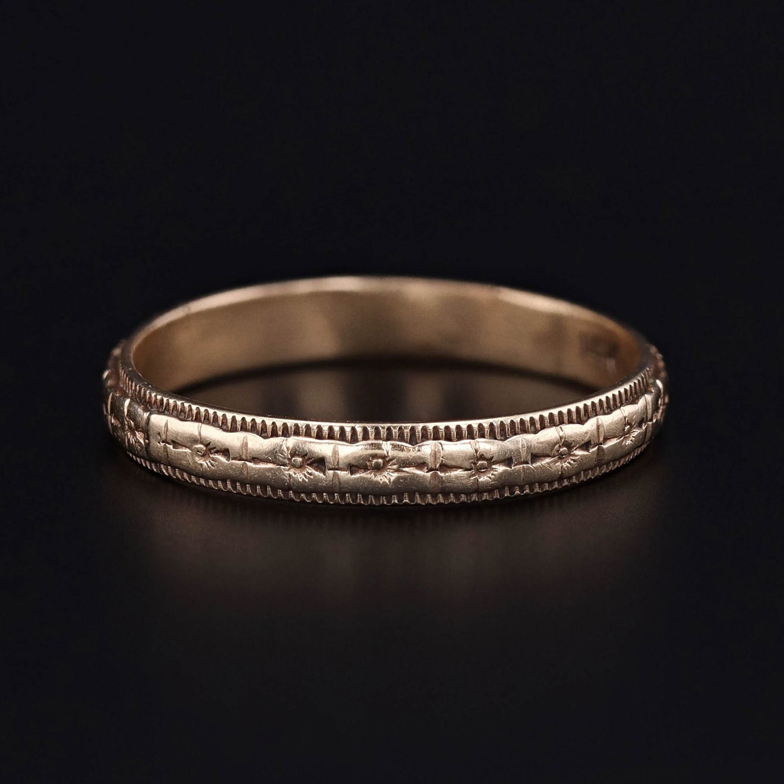 Vintage Wedding Ring of 14k Gold - Trademark Antiques