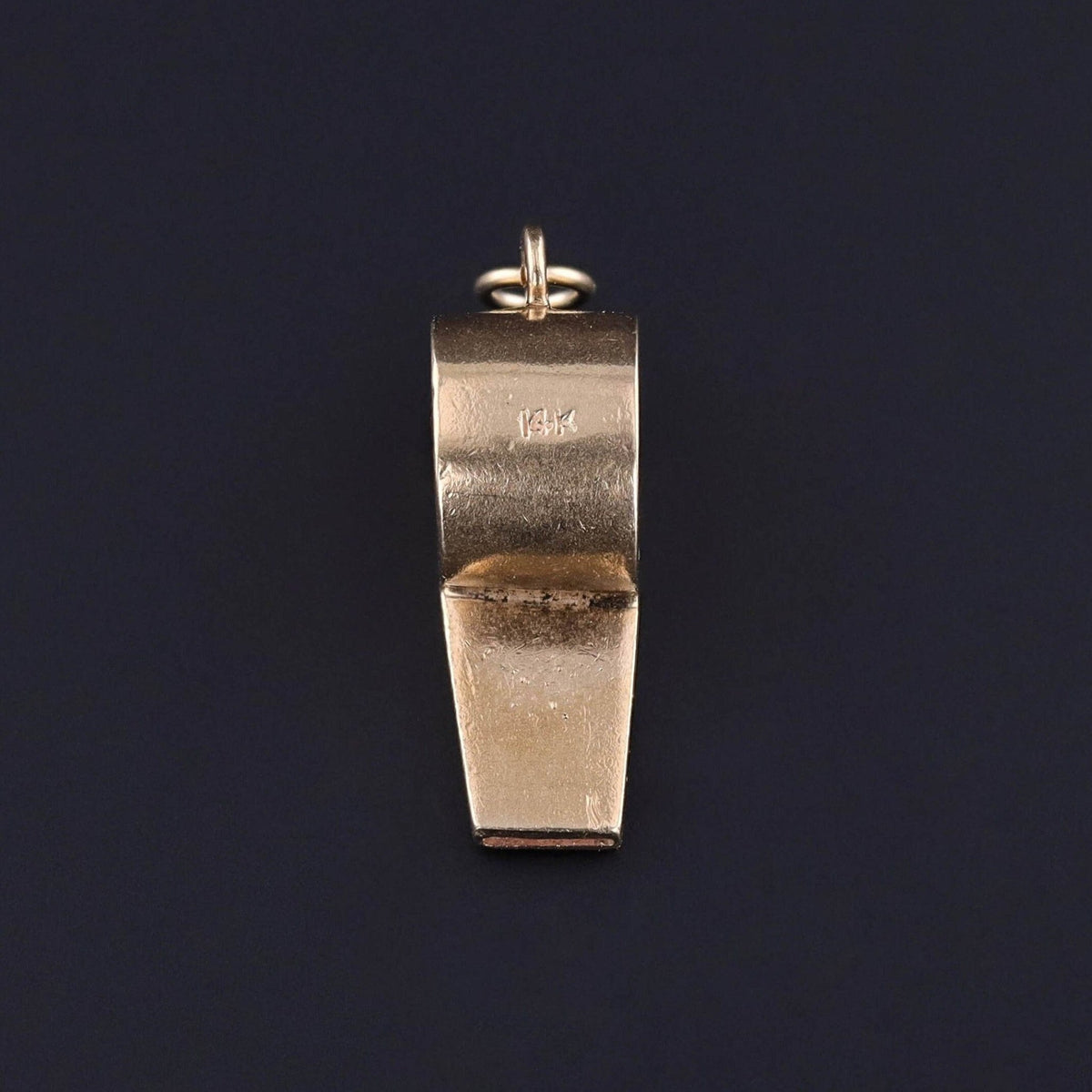 Vintage Whistle Charm of 14k Gold - Trademark Antiques