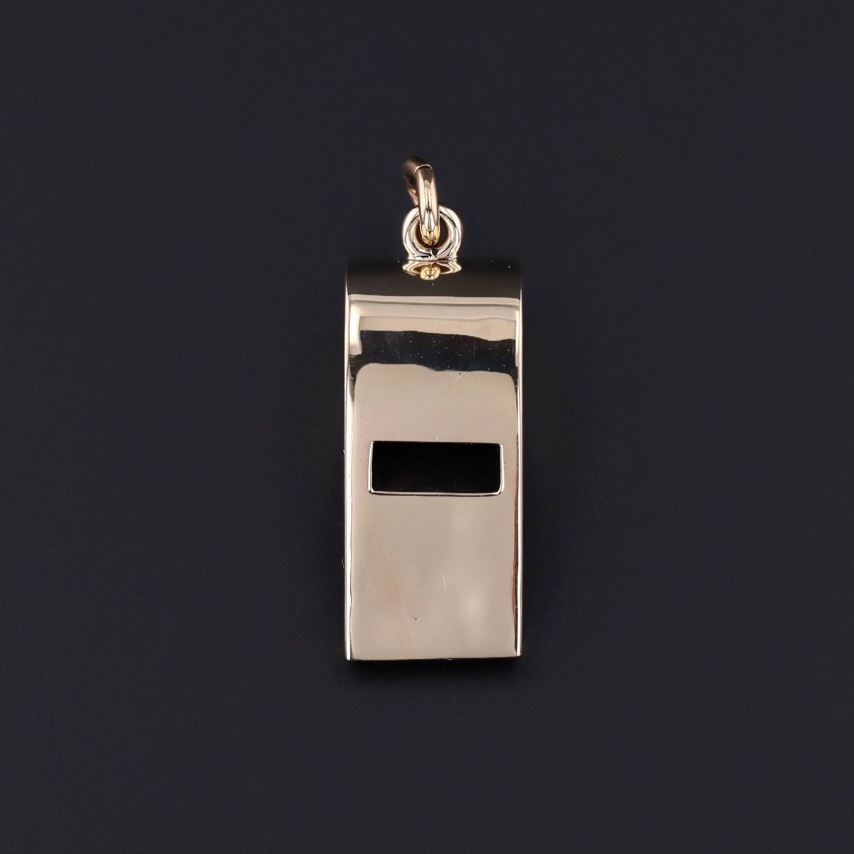 Vintage Whistle Pendant of 14k Gold - Trademark Antiques
