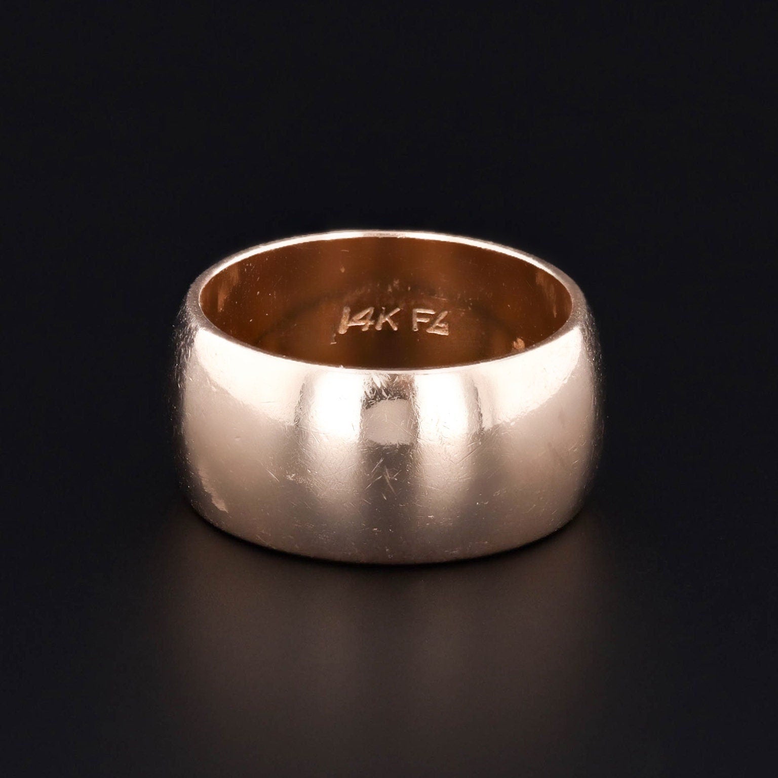 Vintage Wide Band of 14k Gold - Trademark Antiques