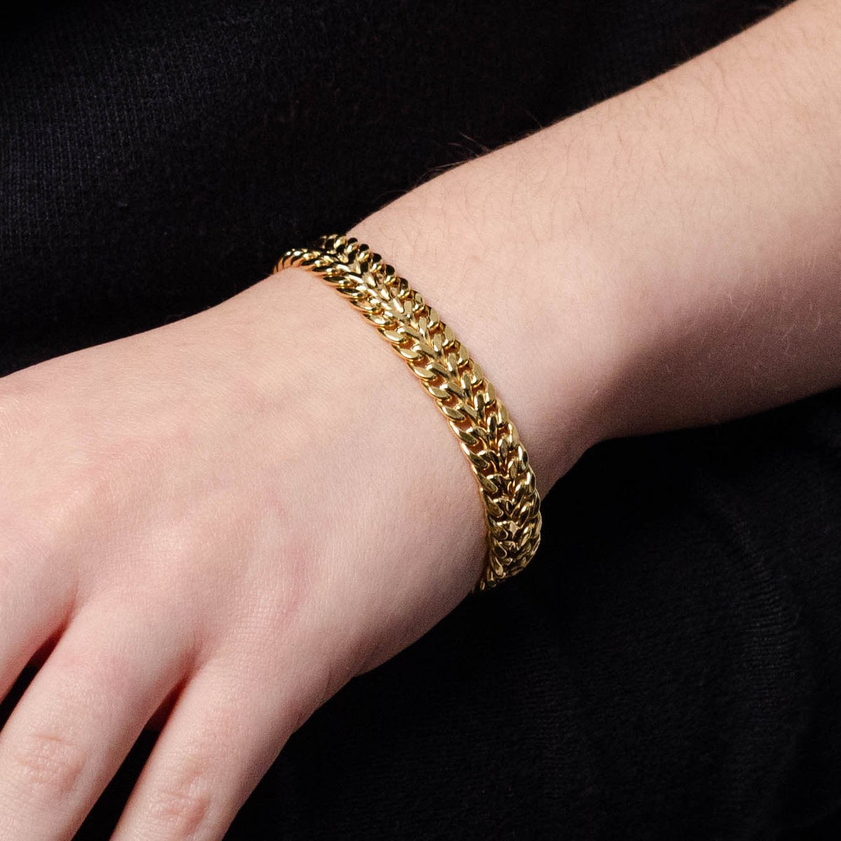 Vintage Woven Bracelet of 14k Gold - Trademark Antiques