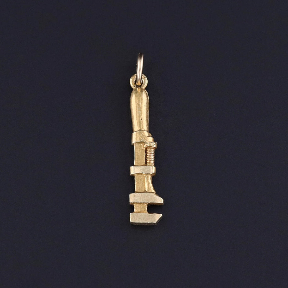 Vintage Wrench Charm of 14k Gold - Trademark Antiques