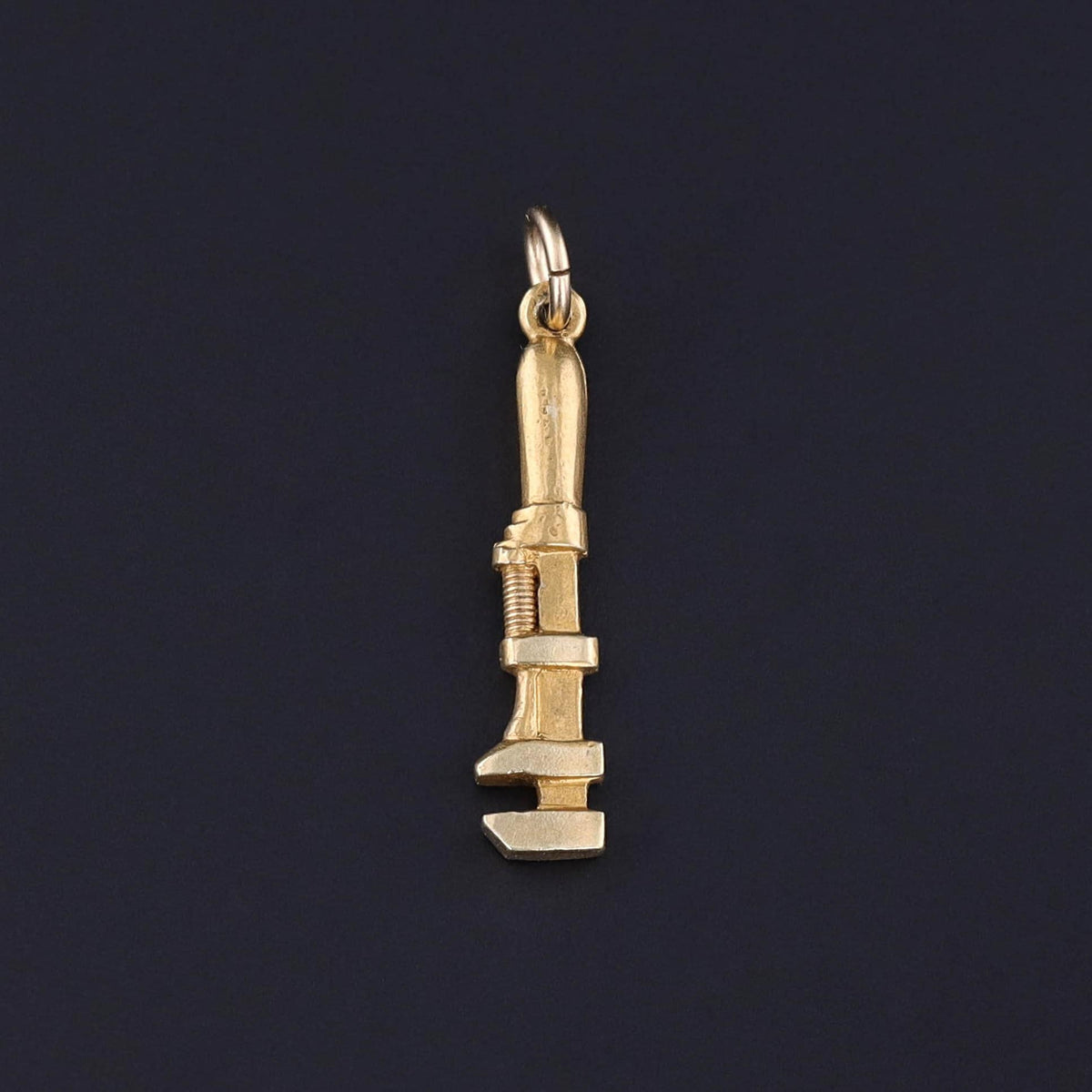 Vintage Wrench Charm of 14k Gold - Trademark Antiques