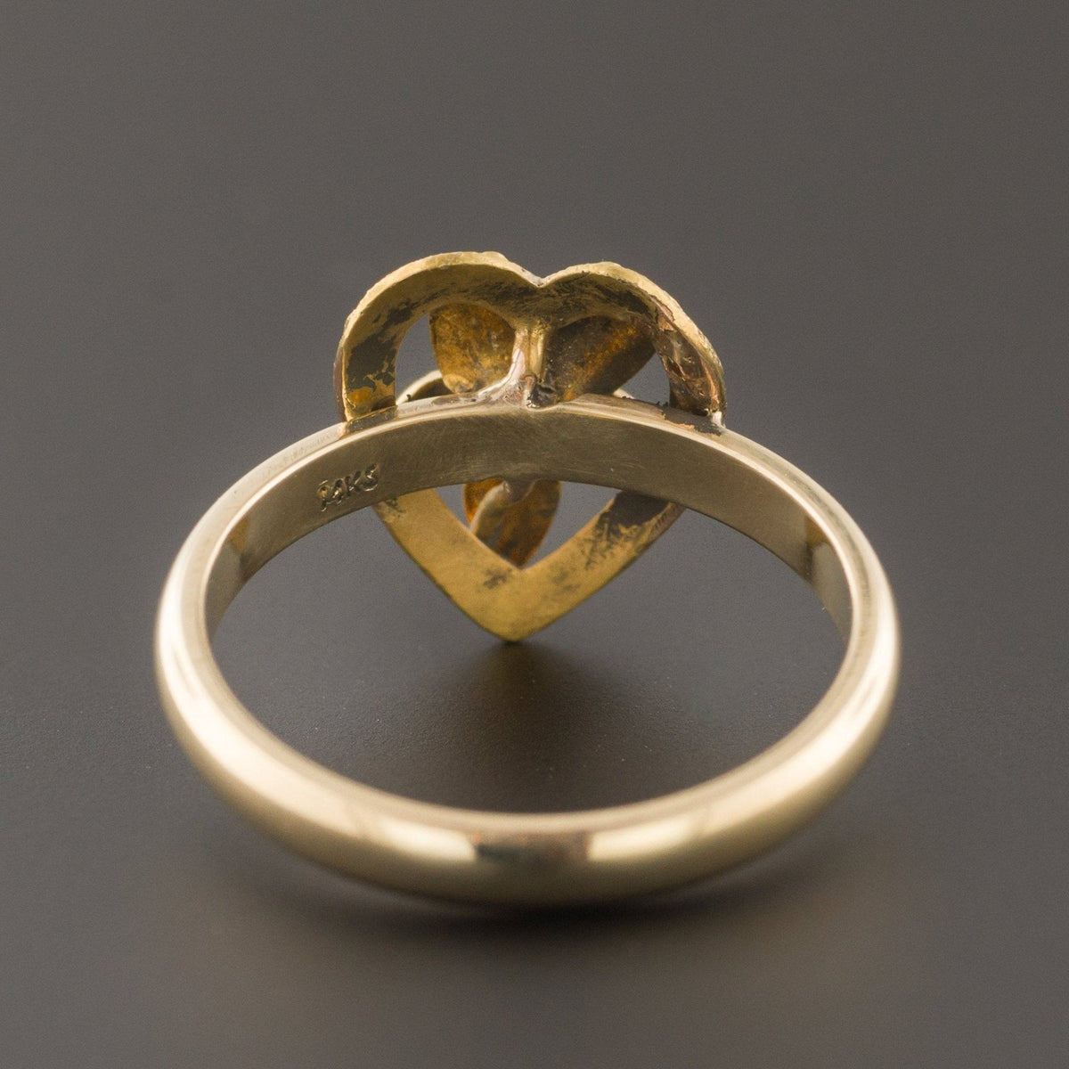 Violet Heart Ring | Pin Conversion Ring - Trademark Antiques