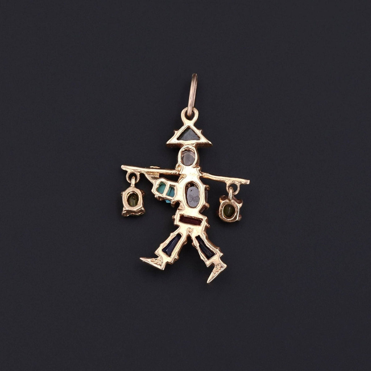 Water Bearer Charm | Vintage Pendant - Trademark Antiques