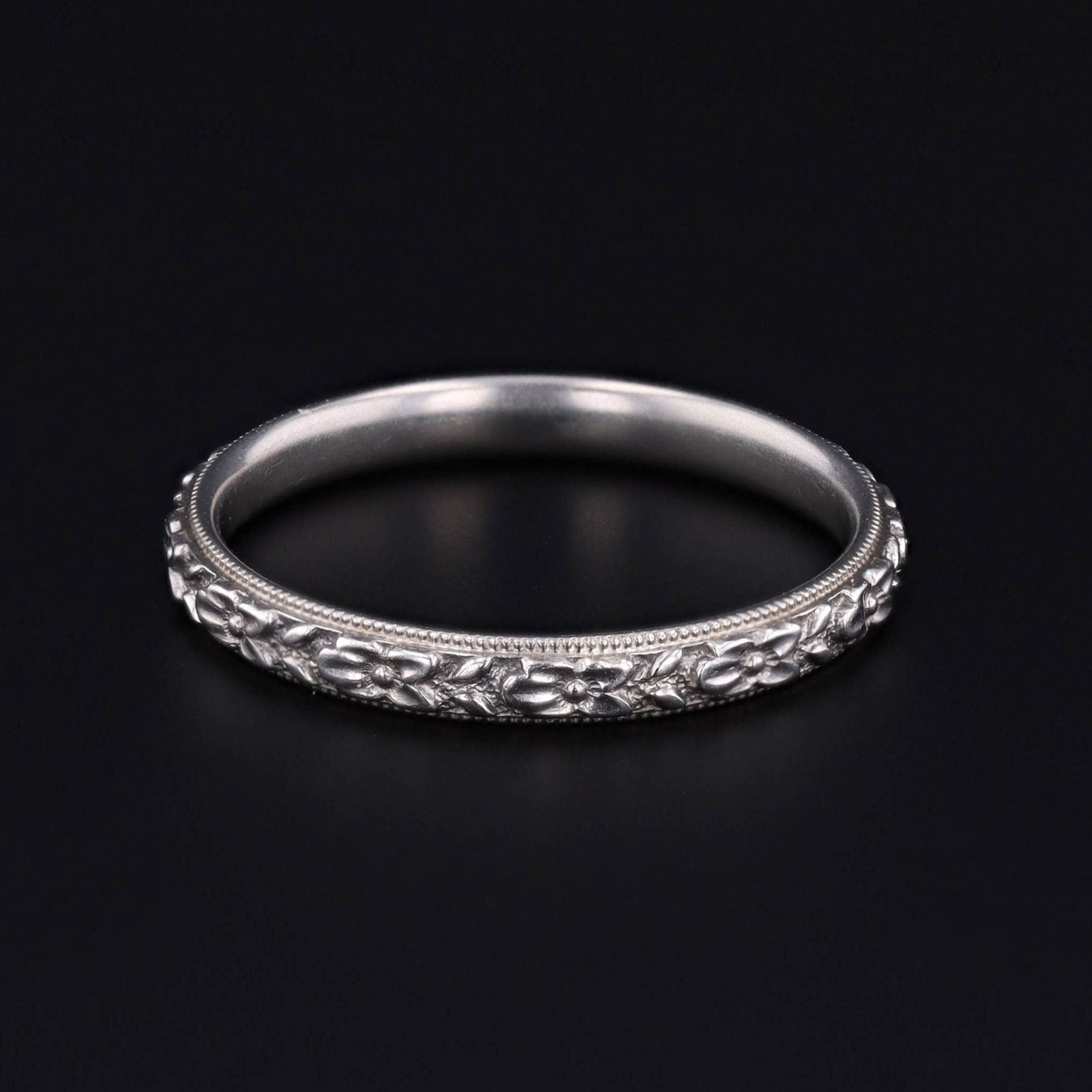 Wedding Band | Flower Ring - Trademark Antiques
