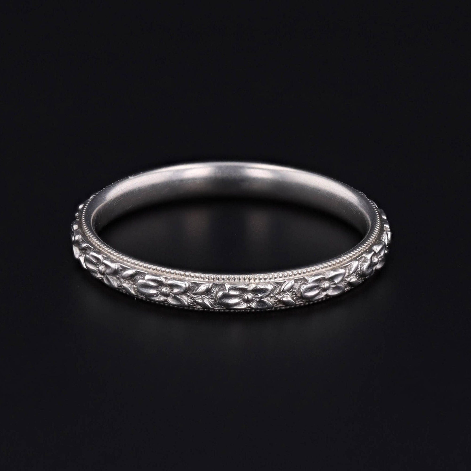 Wedding Band | Flower Ring - Trademark Antiques