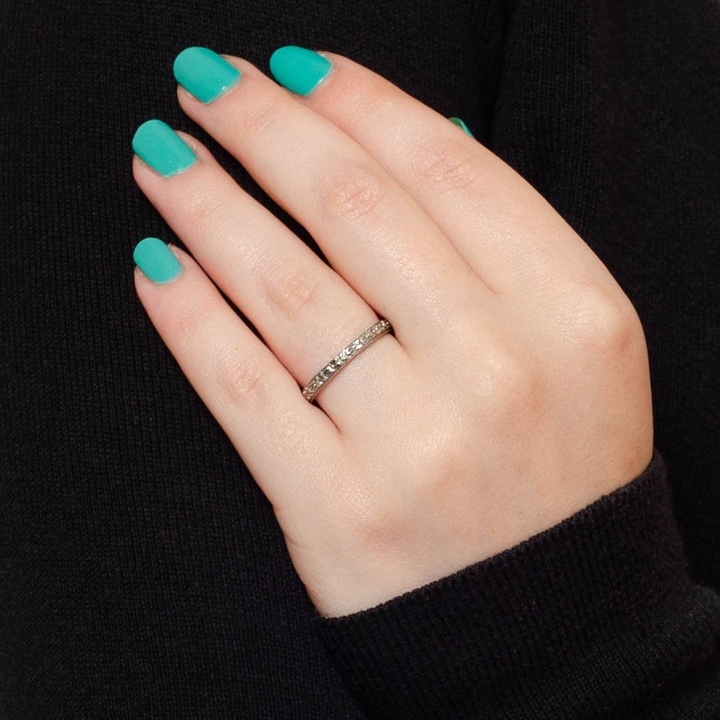 Wedding Band | Flower Ring - Trademark Antiques