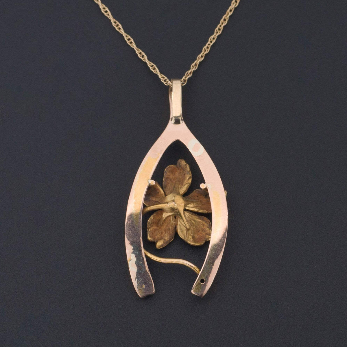 Wishbone Pendant | Antique Pin Conversion - Trademark Antiques